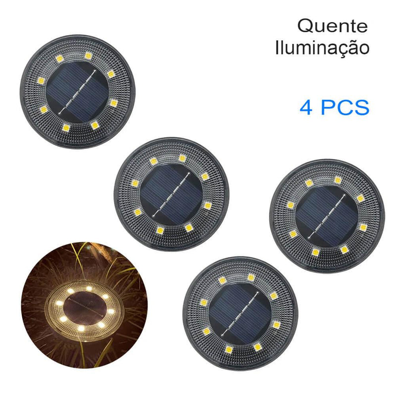 LUMINÁRIA LED SOLAR PARA JARDIM - Ideal Simple