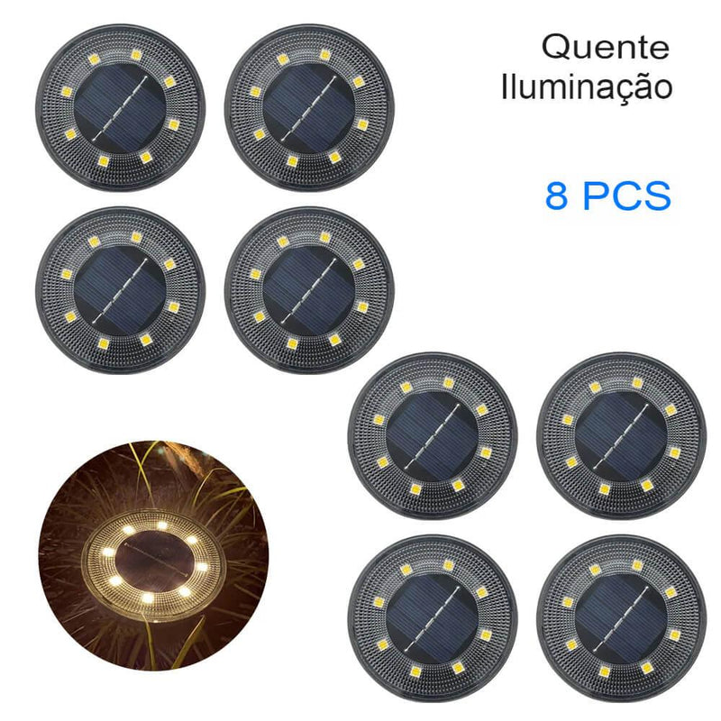 LUMINÁRIA LED SOLAR PARA JARDIM - Ideal Simple