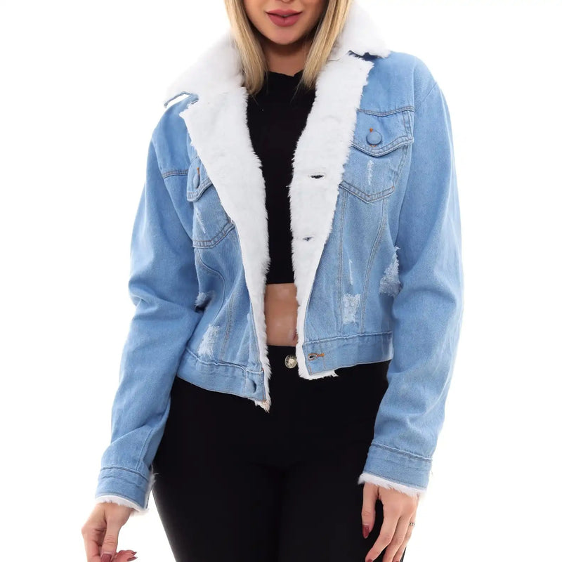 JAQUETA PARKA CROP JEANS EXCLUSIVE